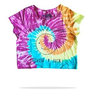 Women’s tie dye crop top